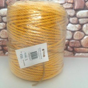 Modern Macrame 600'   5mm Cotton Rope Cone in Goldenrod